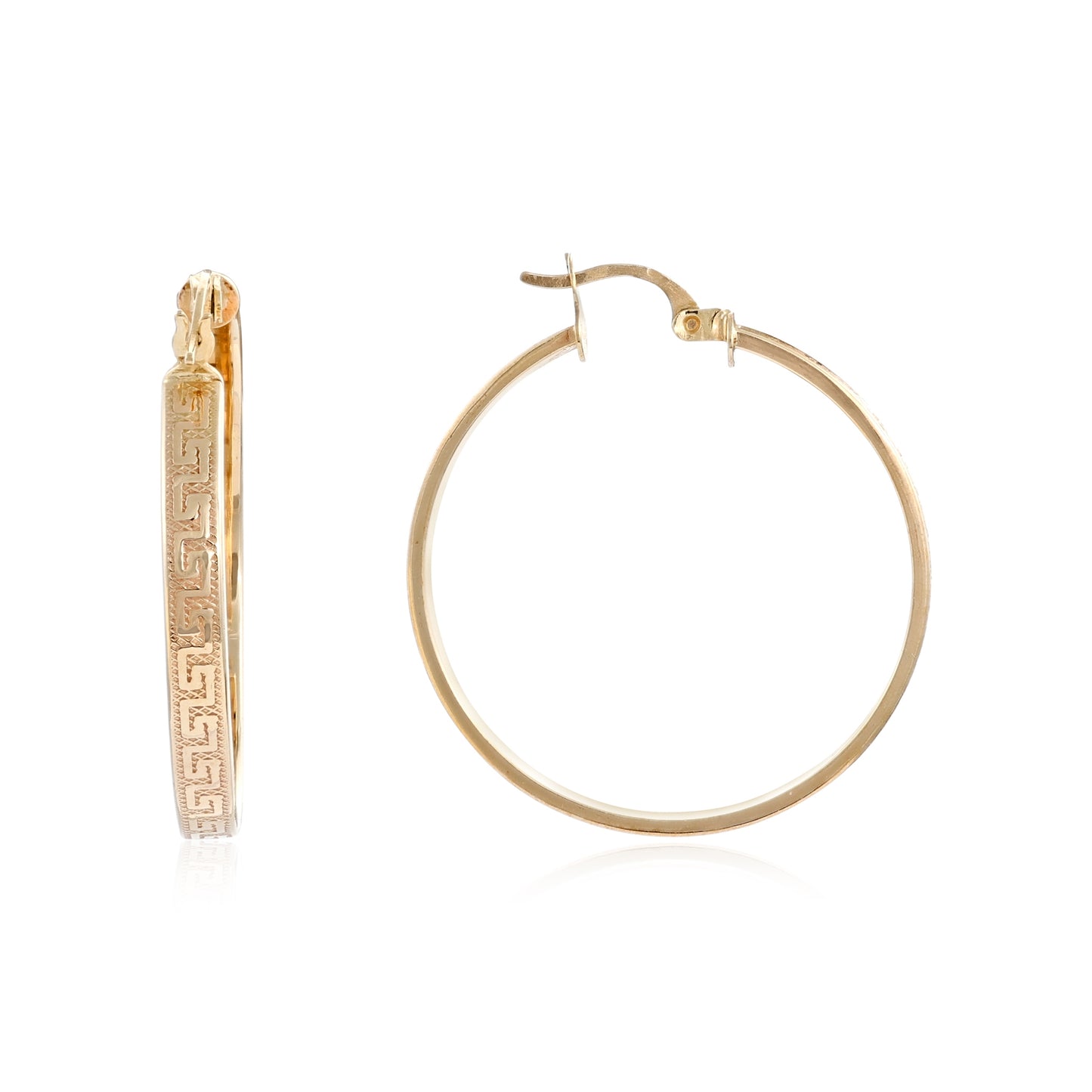 9ct yellow gold hoop earrings 02033080