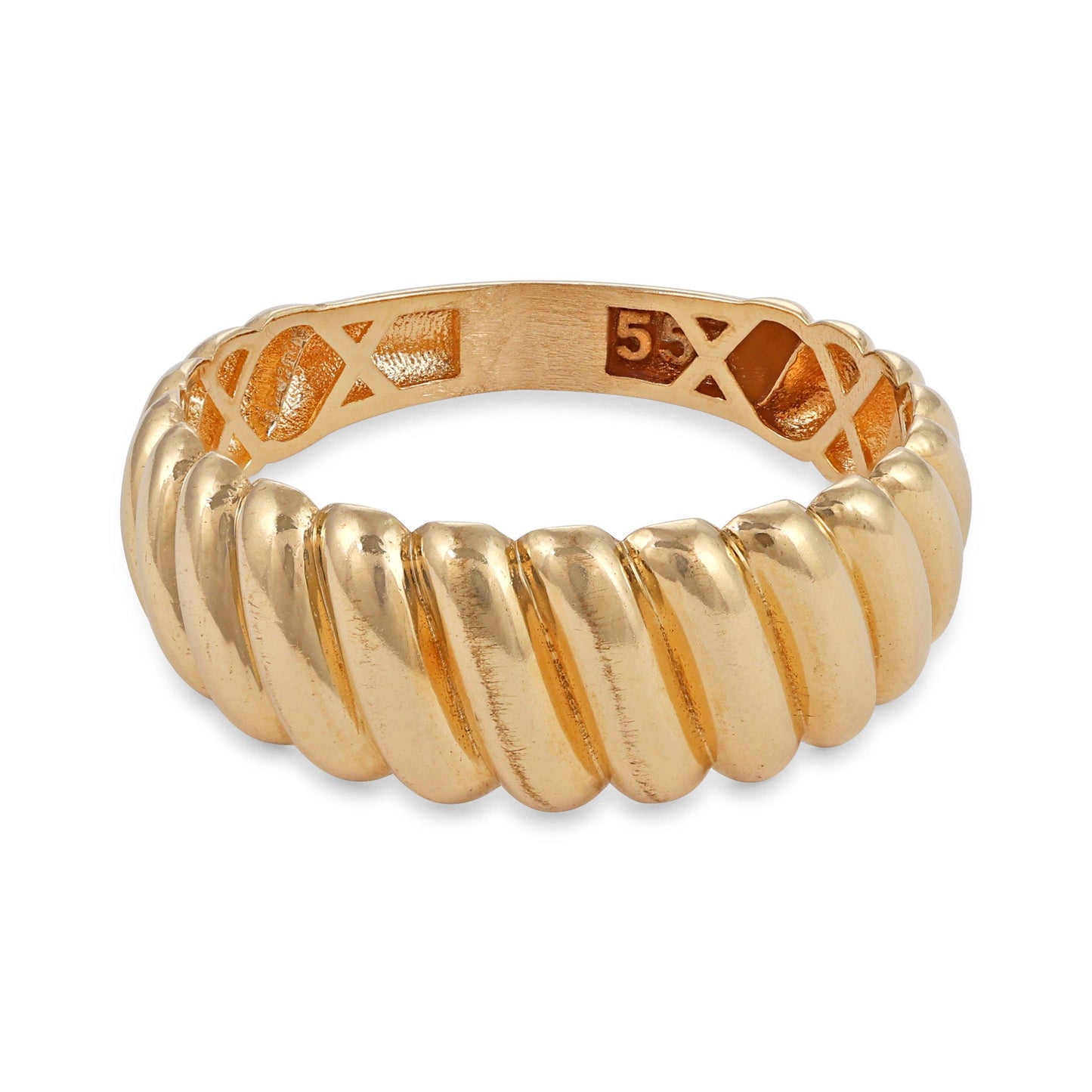 18ct pre-owned yellow gold ring 02033161
