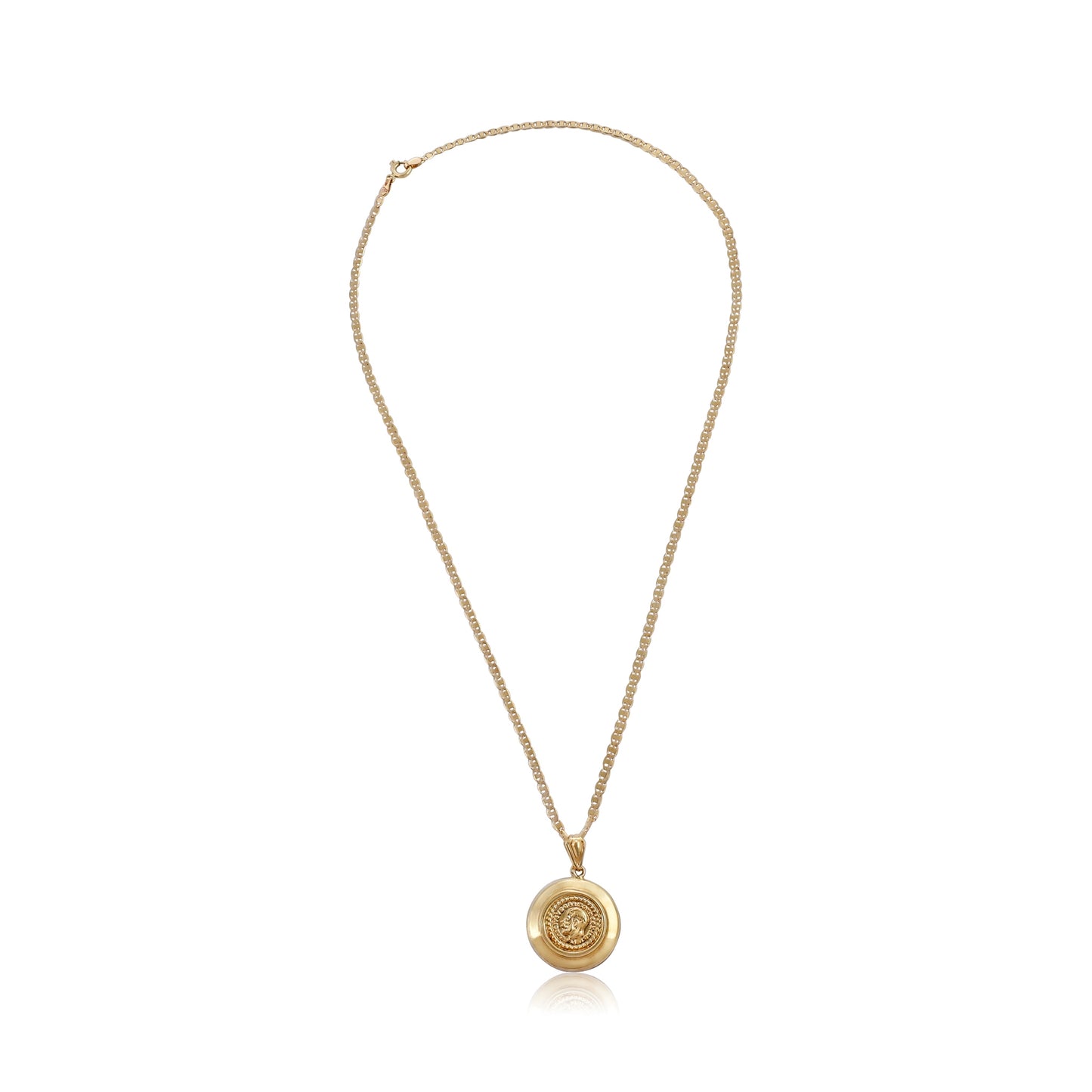 9ct yellow gold pre-owned chain with pendant 02033204
