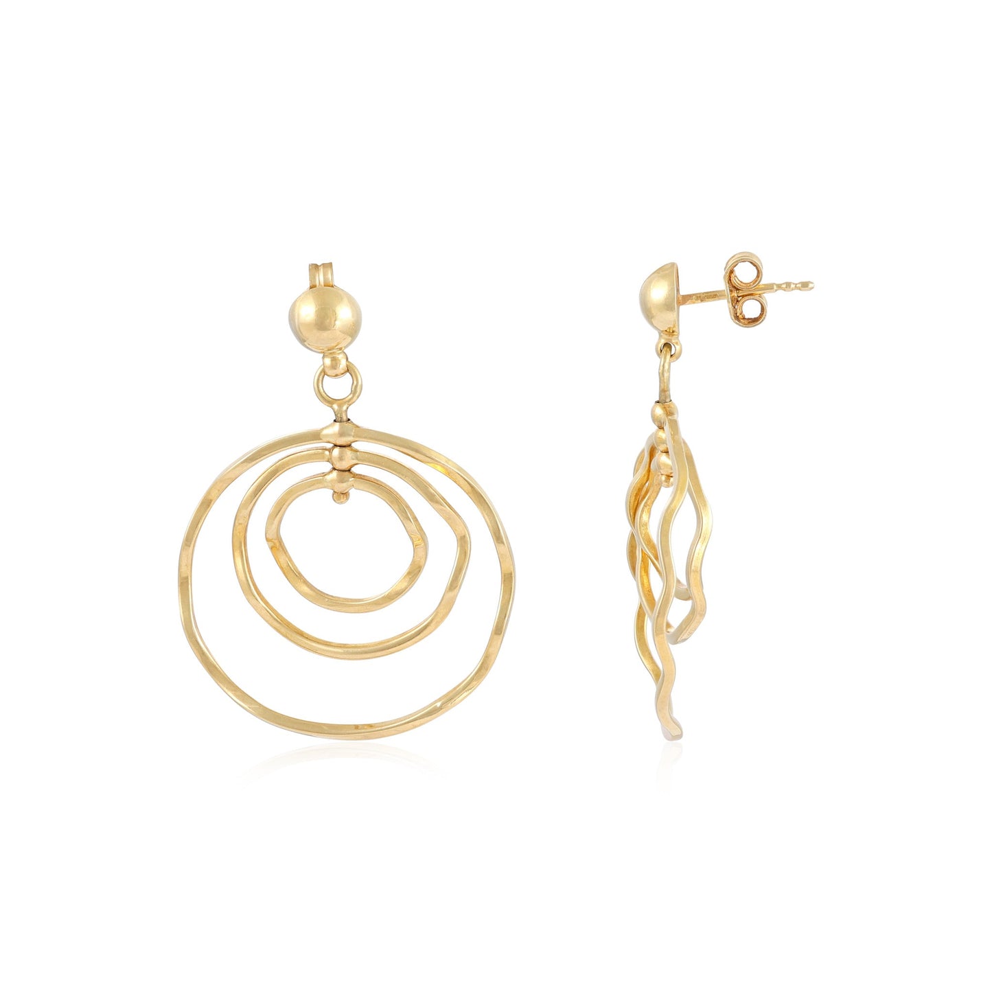 18ct vintage yellow gold earrings 02033116 - FJewellery