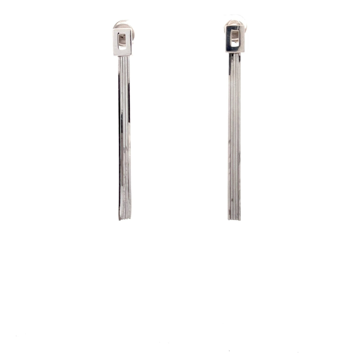 18ct white gold drop earrings 02029347 - FJewellery