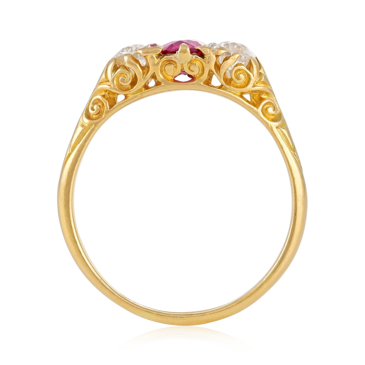 18ct yellow gold pre - owned ring 03002541 - FJewellery