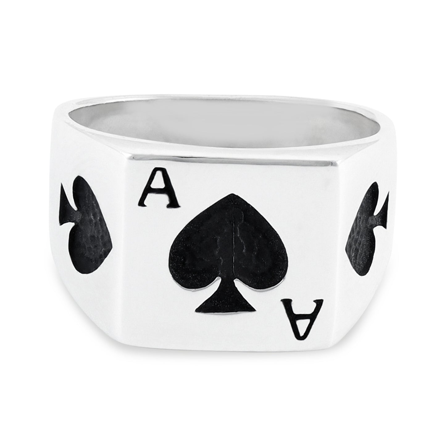 Sterling Silver Ace Of Spades Ring