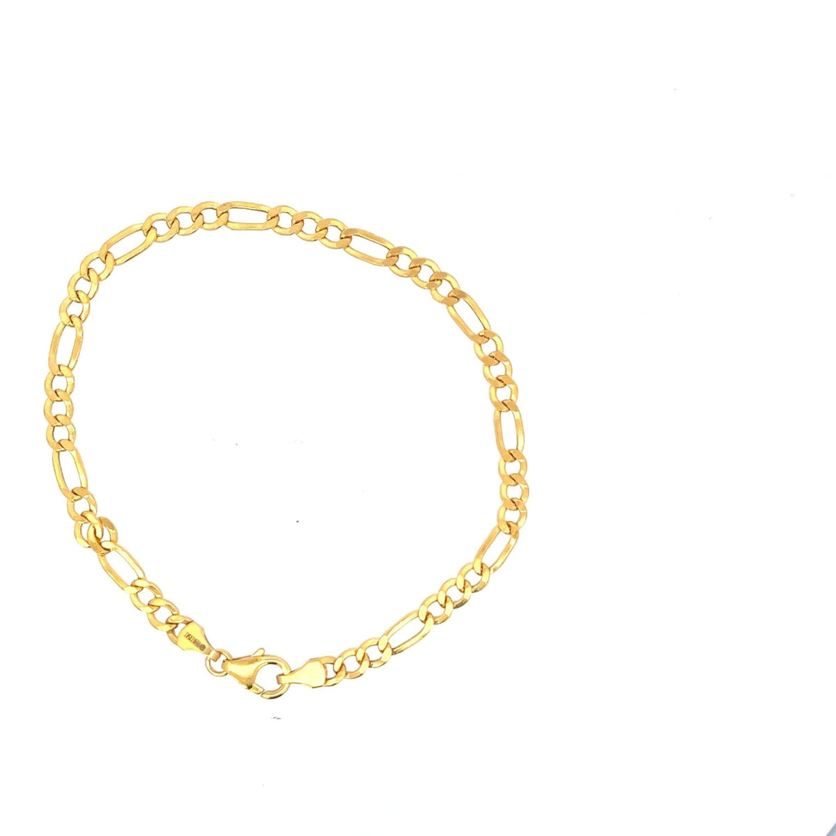 22ct Gold Bracelet with Alternating Curb and Oval Links - FJewellery