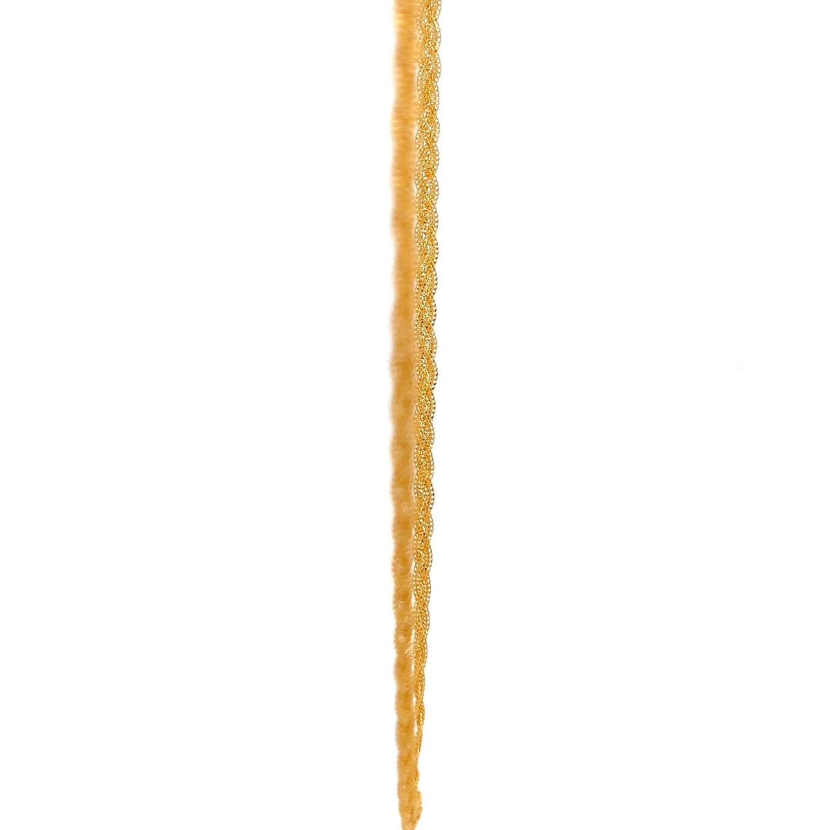 22ct Gold Twisted Rope Chain Necklace - FJewellery