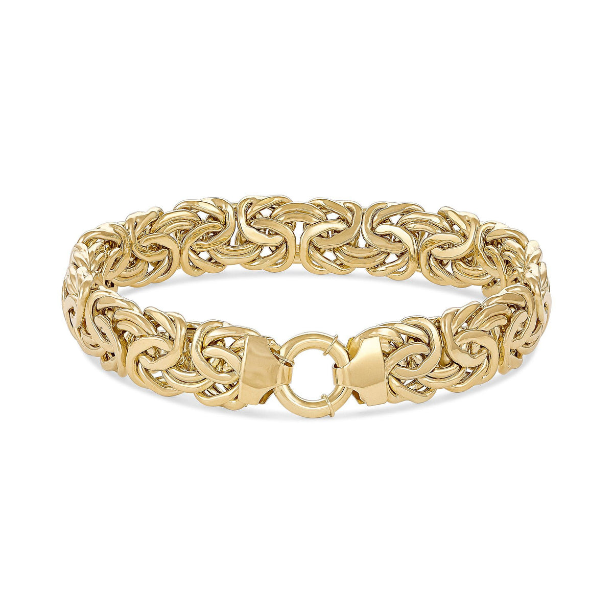 14ct Yellow Gold Byzantine Chain Bracelet