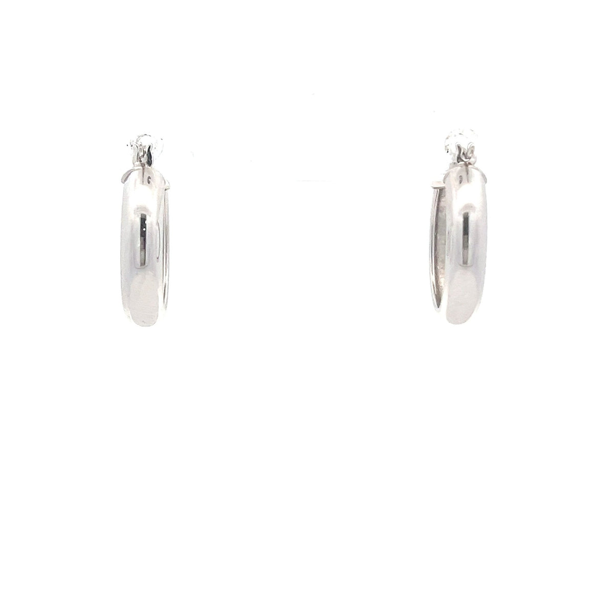 9ct Gold Textured Hoop Earrings - FJewellery