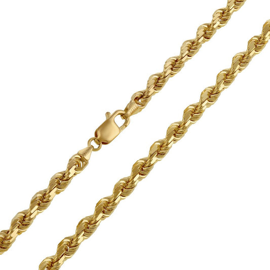9ct Yellow Gold Rope Chain DSHCN0632 - FJewellery
