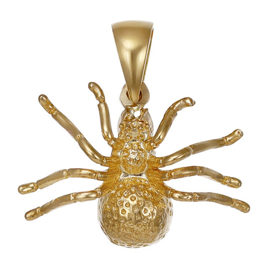 9ct yellow gold spider Pendants PD60-9-50-27 - FJewellery
