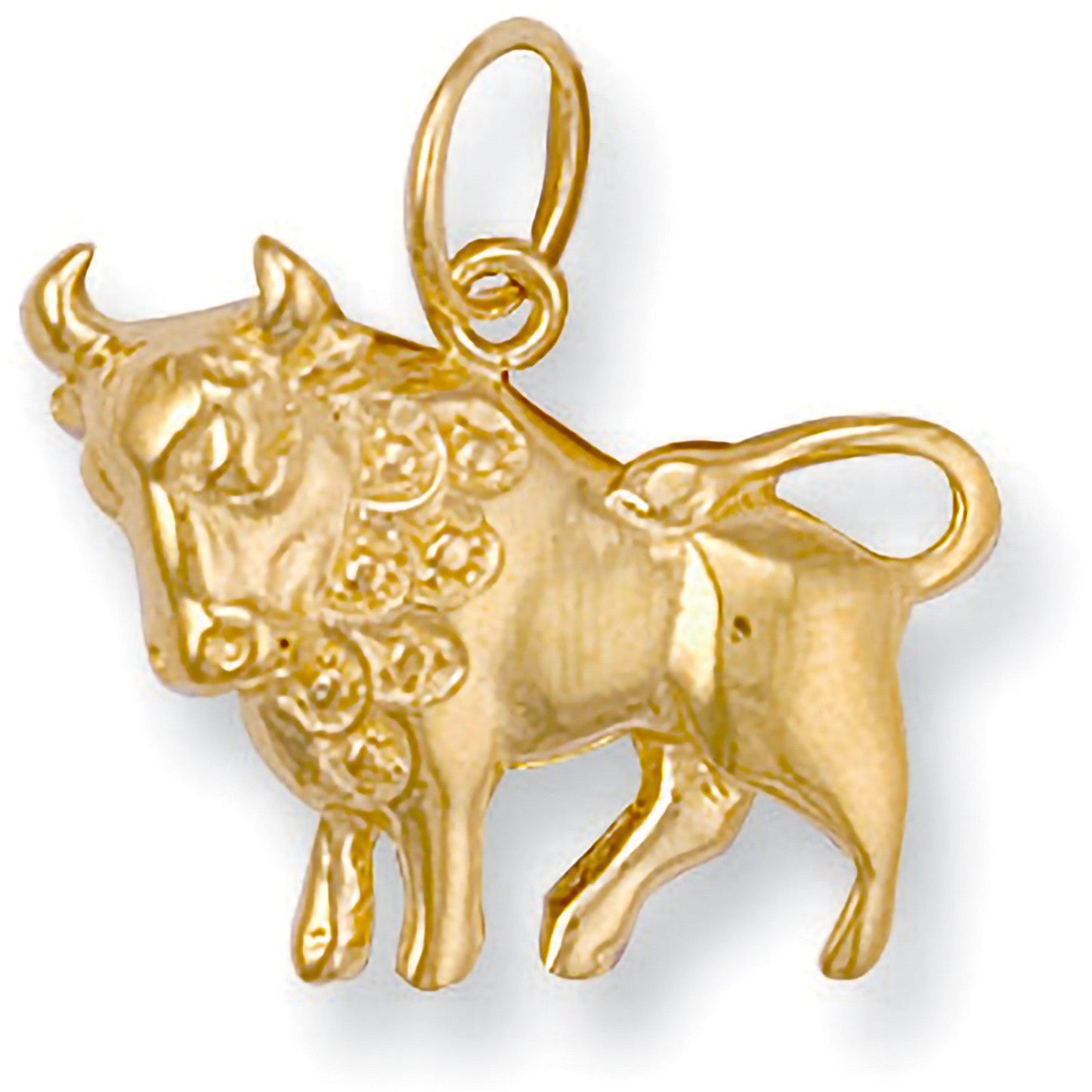9ct Yellow Gold Taurus Zodiac Pendant - FJewellery
