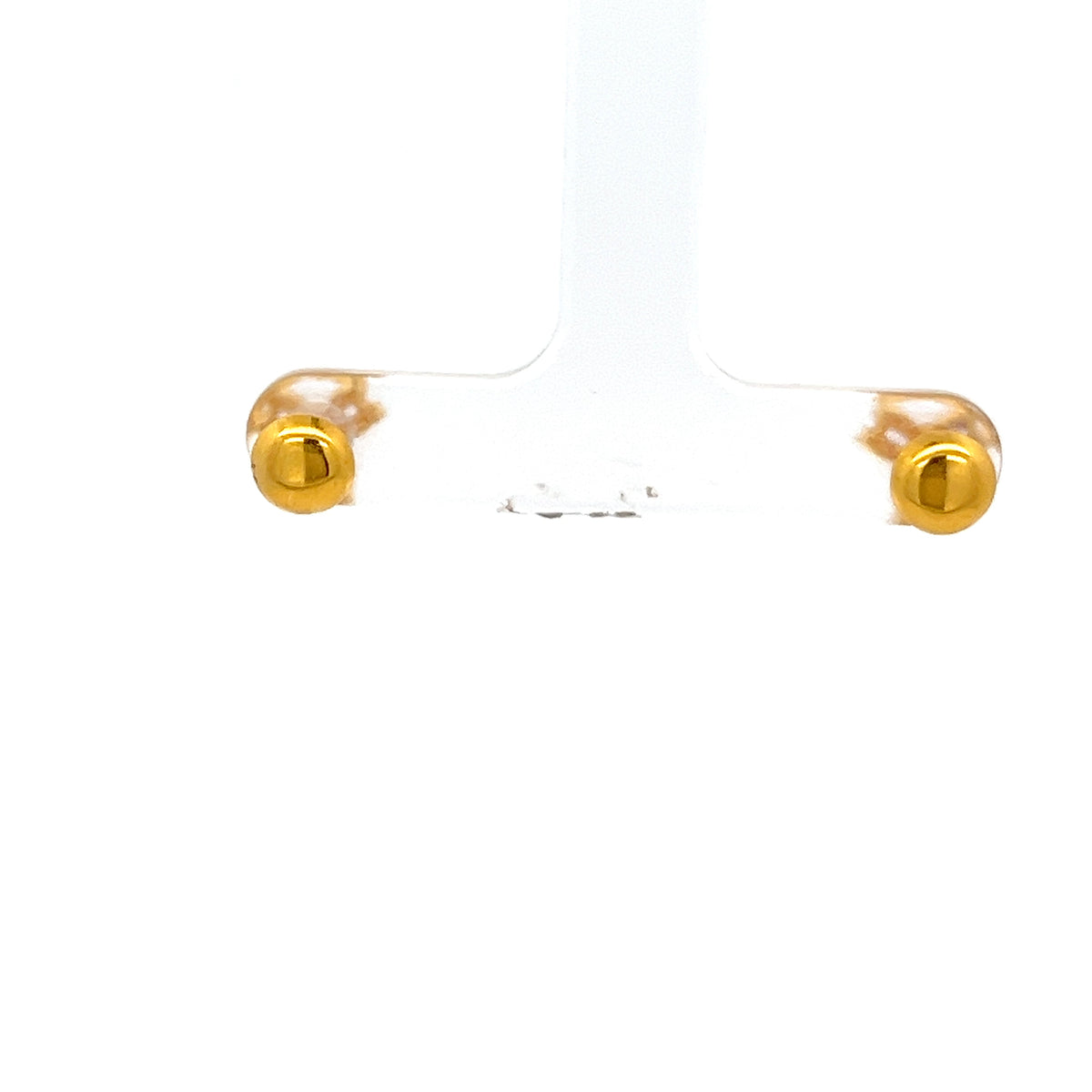 22ct Gold Cluster Stud Earrings with Clear Stones