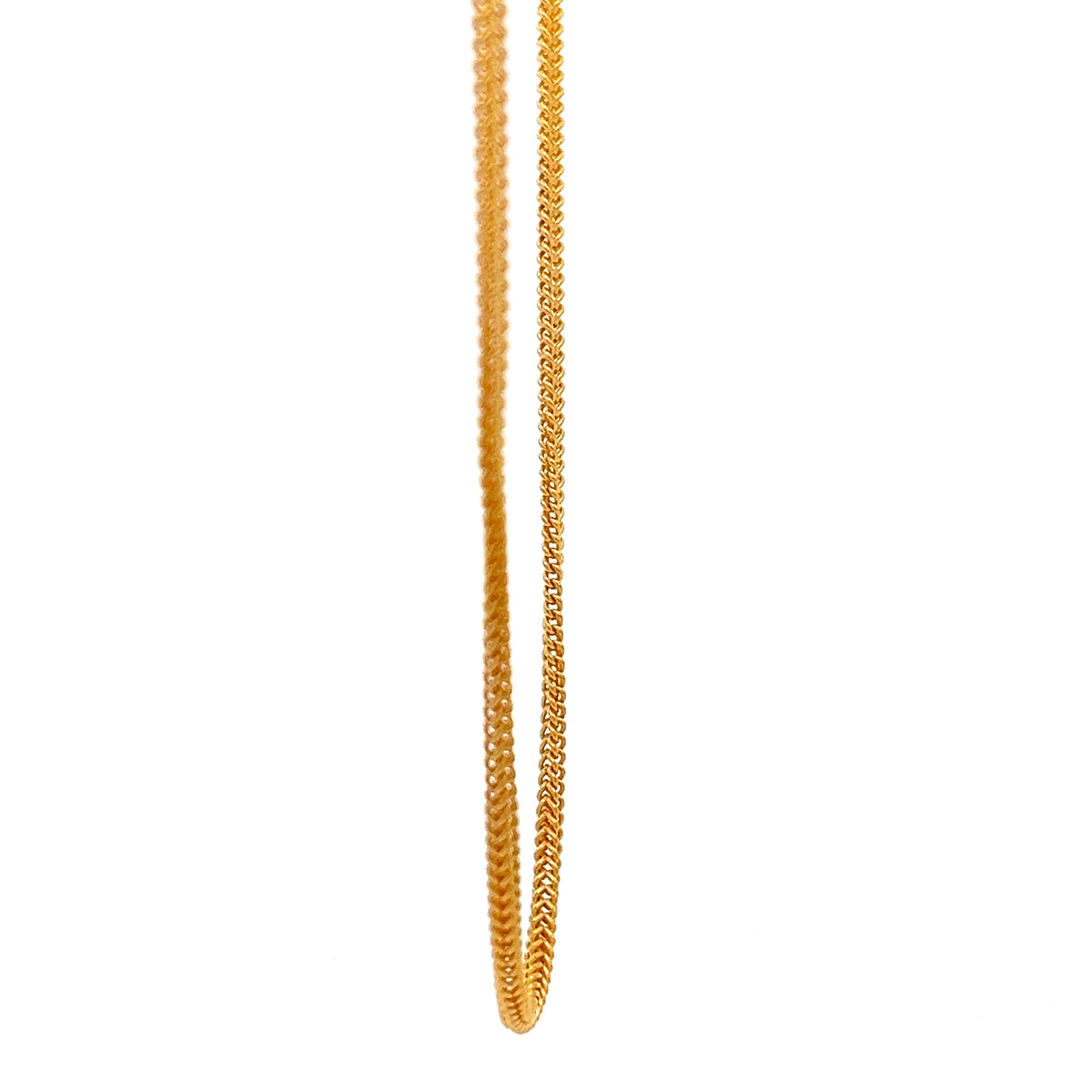 22ct Gold Curb Chain with Twisted Link Design