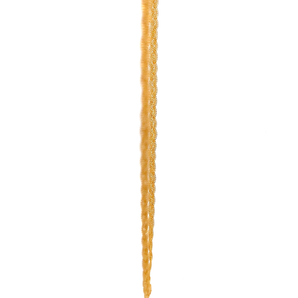 22ct Gold Twisted Rope Chain Necklace