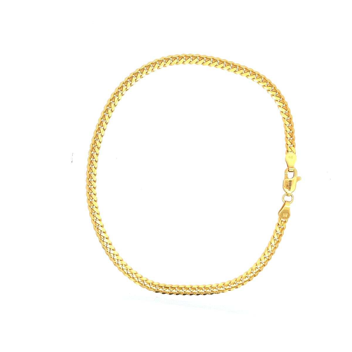 22ct Gold Bracelet with Double Curb Link Chain Design