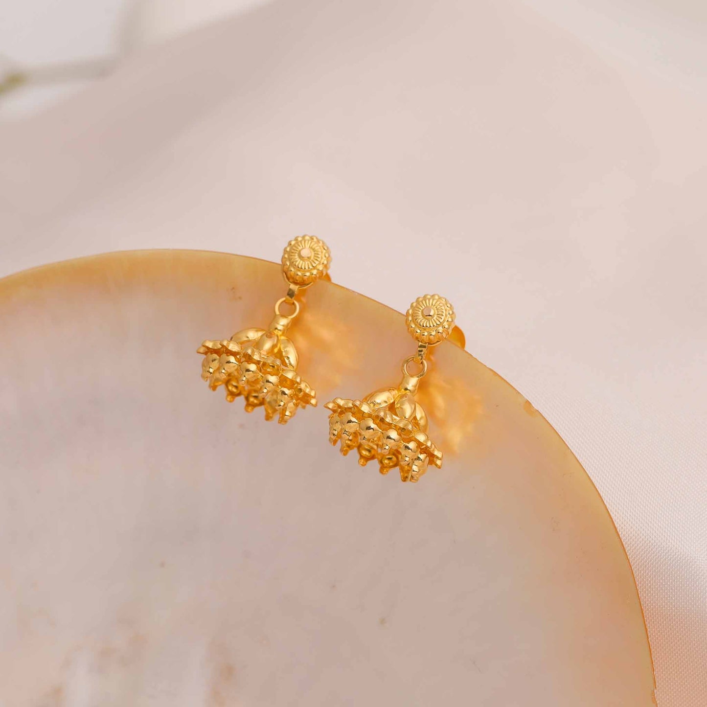 22ct Yellow Gold Jhumka Earrings BF1224-ER6