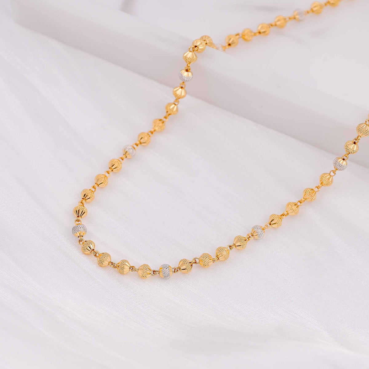 22ct Yellow Gold Bead Style Necklace BF1224-NK29