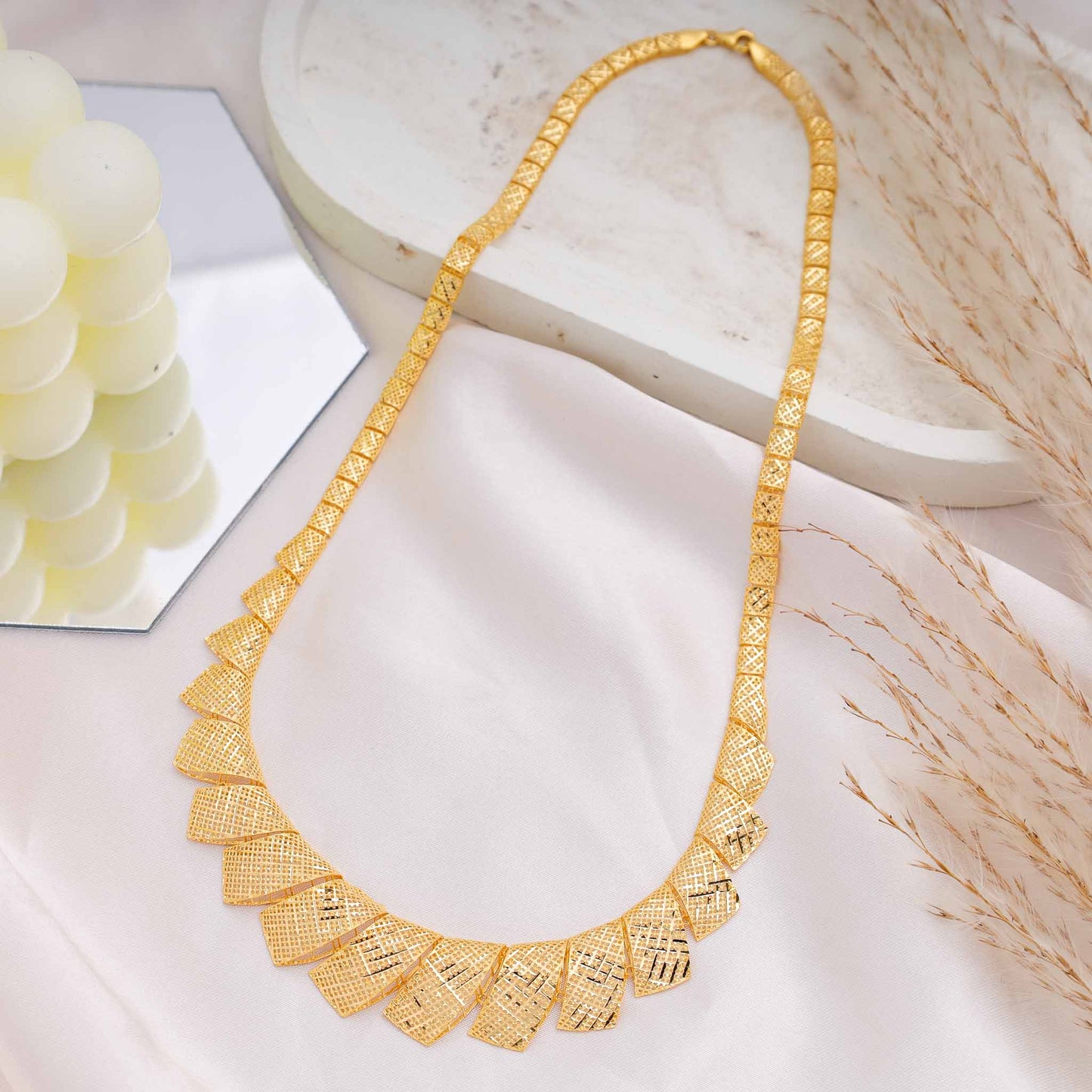 22ct Yellow Gold Unique Design Chain Necklace BF1224-NKS6-NK