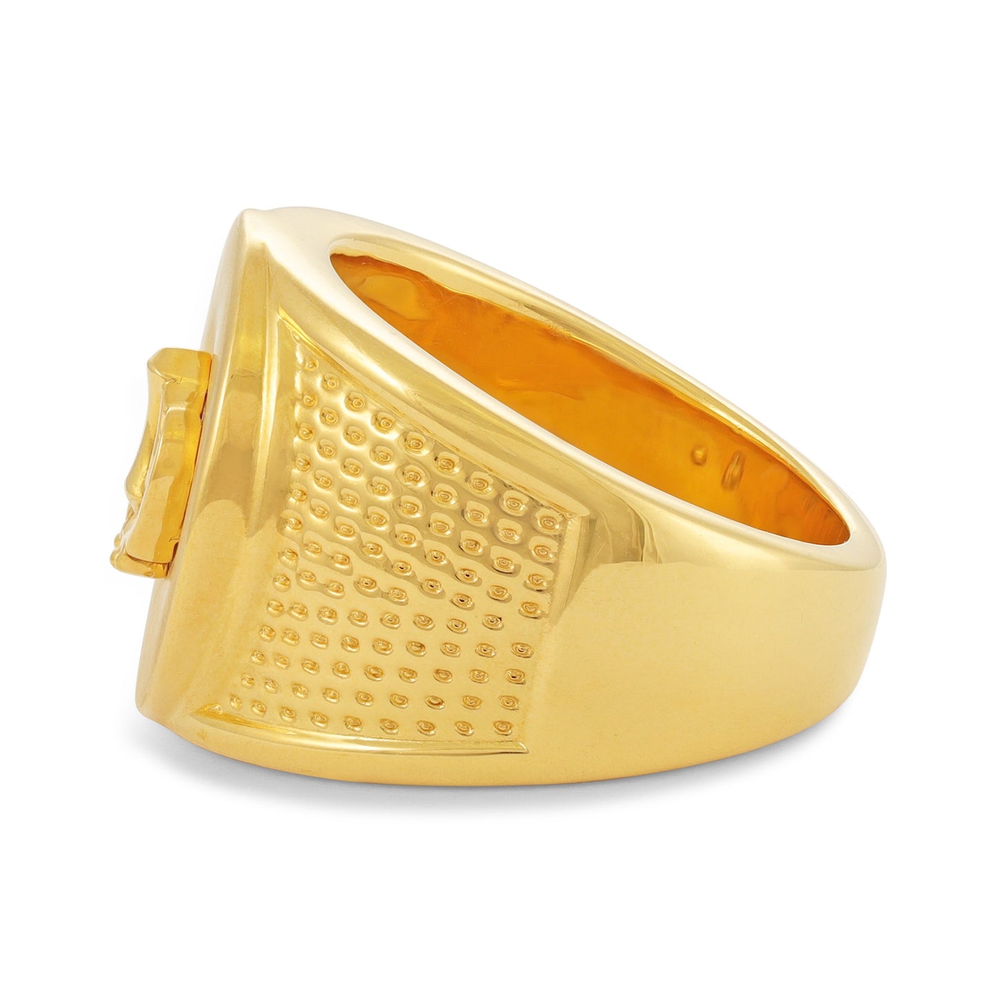 22ct Yellow Gold Sikh Khanda Ring BF1224-RN16