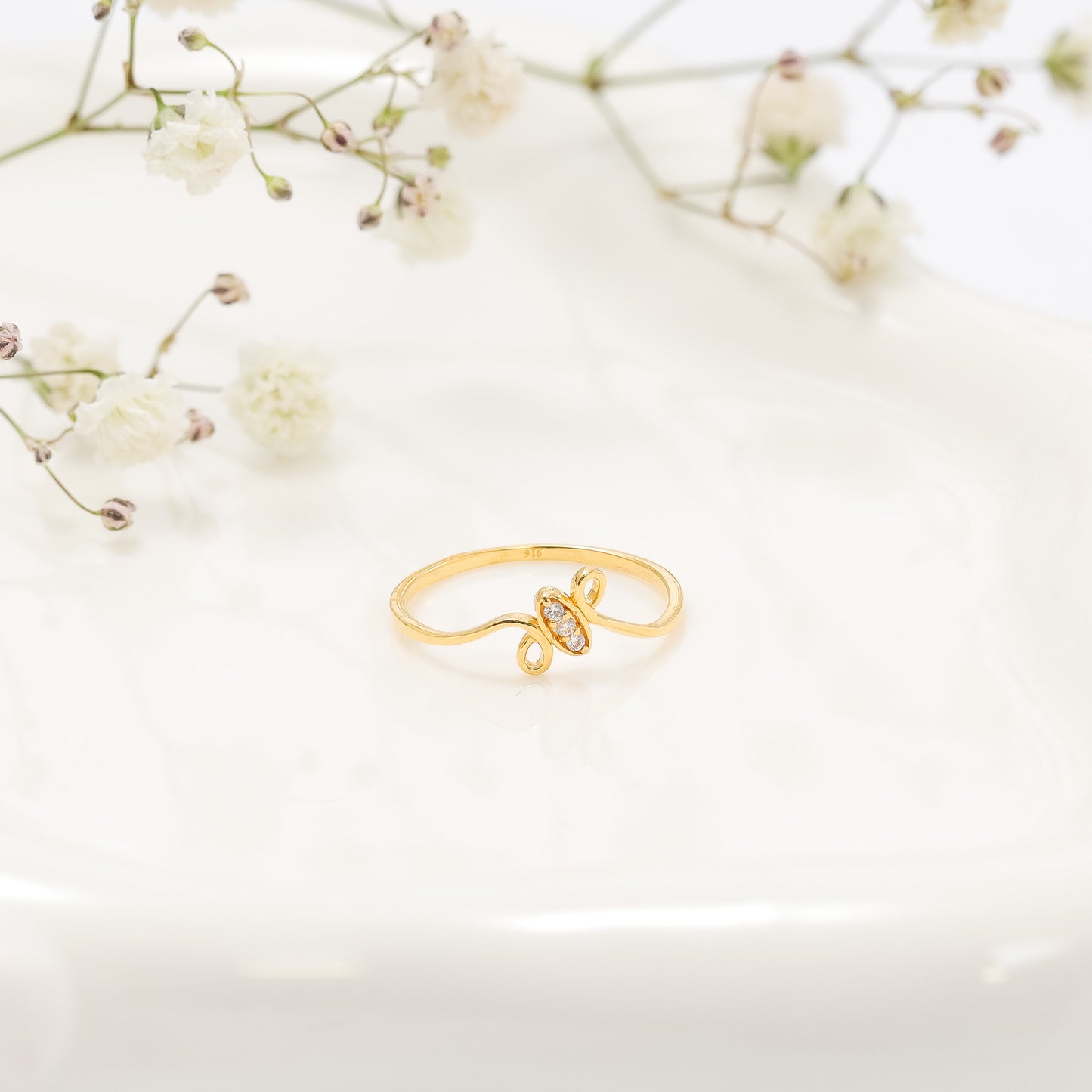 22ct Yellow Gold Unique Design Ring BF1224-RN69