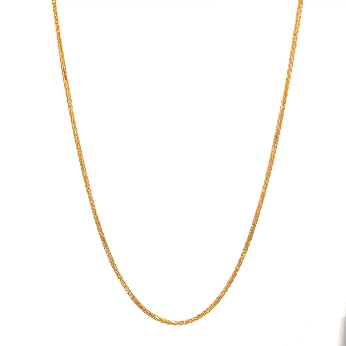 22ct Gold Fine Textured Link Chain
