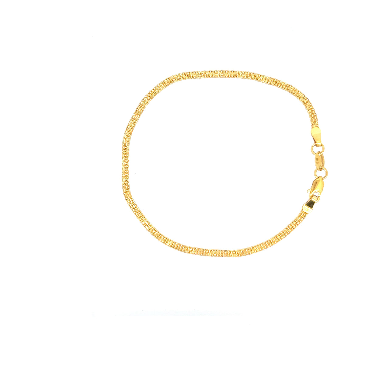 22ct Gold Intricate Woven Pattern Bracelet