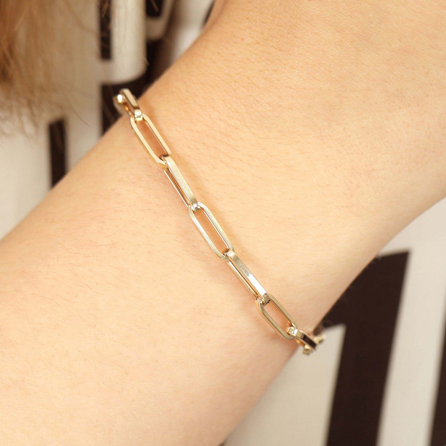 9ct Yellow Gold Chain Detail Bracelet