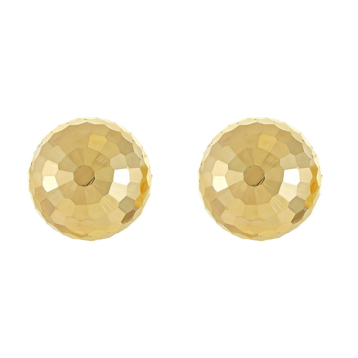 9ct Gold Oversized Disco Ball Studs