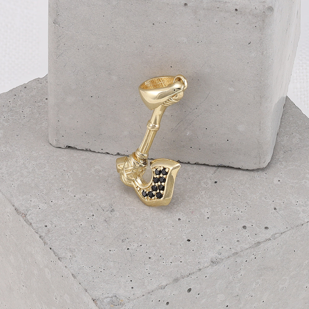 9ct Solid Yellow Gold Viking Axe Pendants PD60-9-36-31