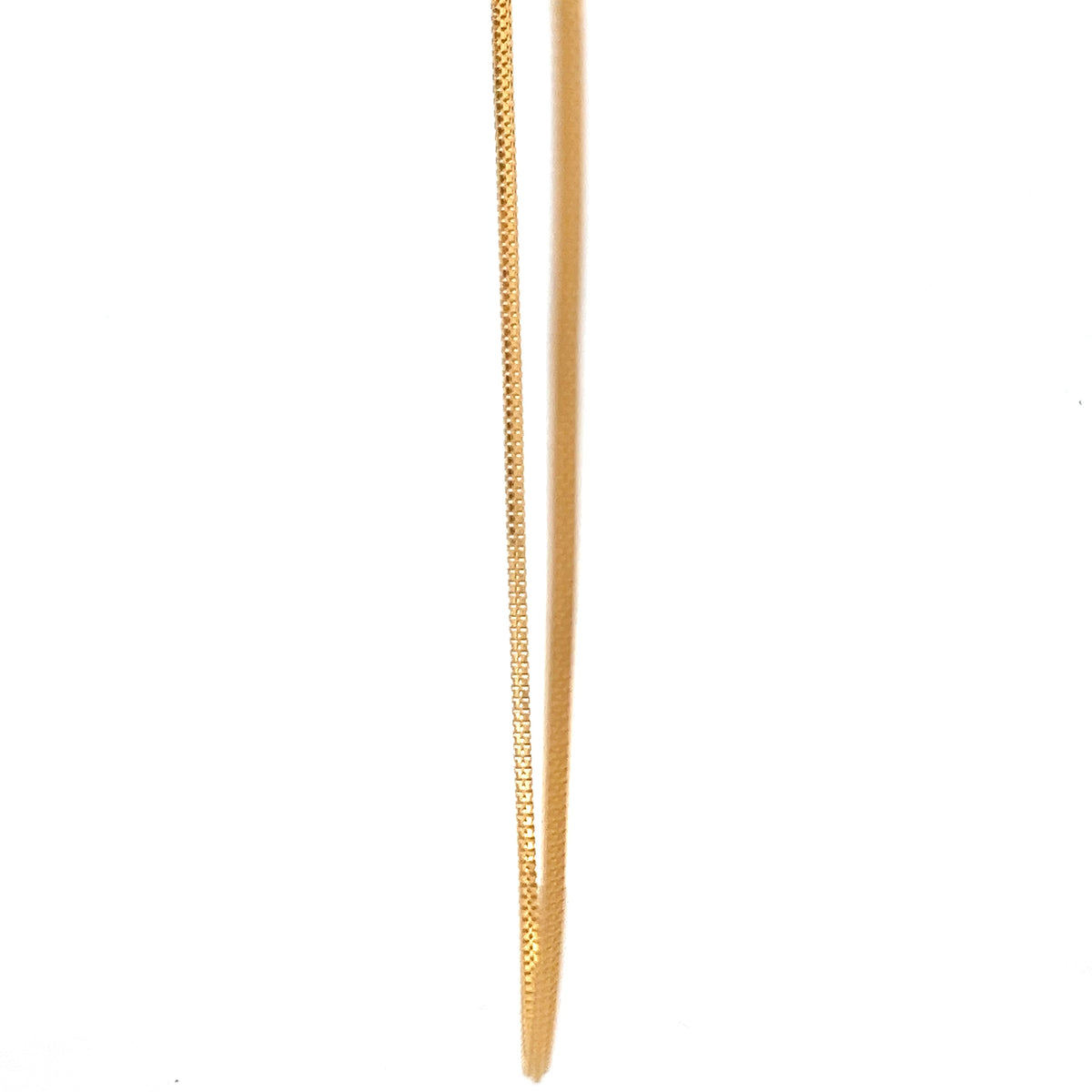 22ct Gold Textured Herringbone Chain