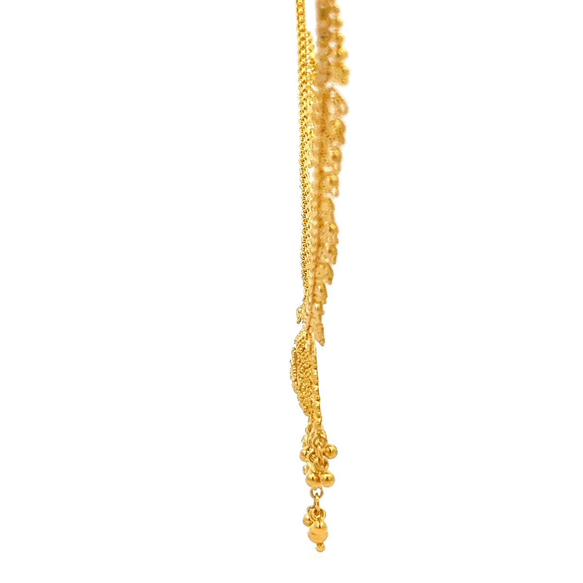 22ct Gold Filigree Necklace with Triangular Pendant