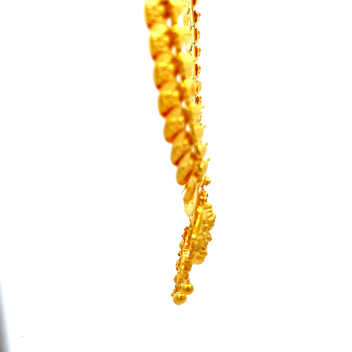 22ct Gold Coin Link Necklace with Ornate Pendant