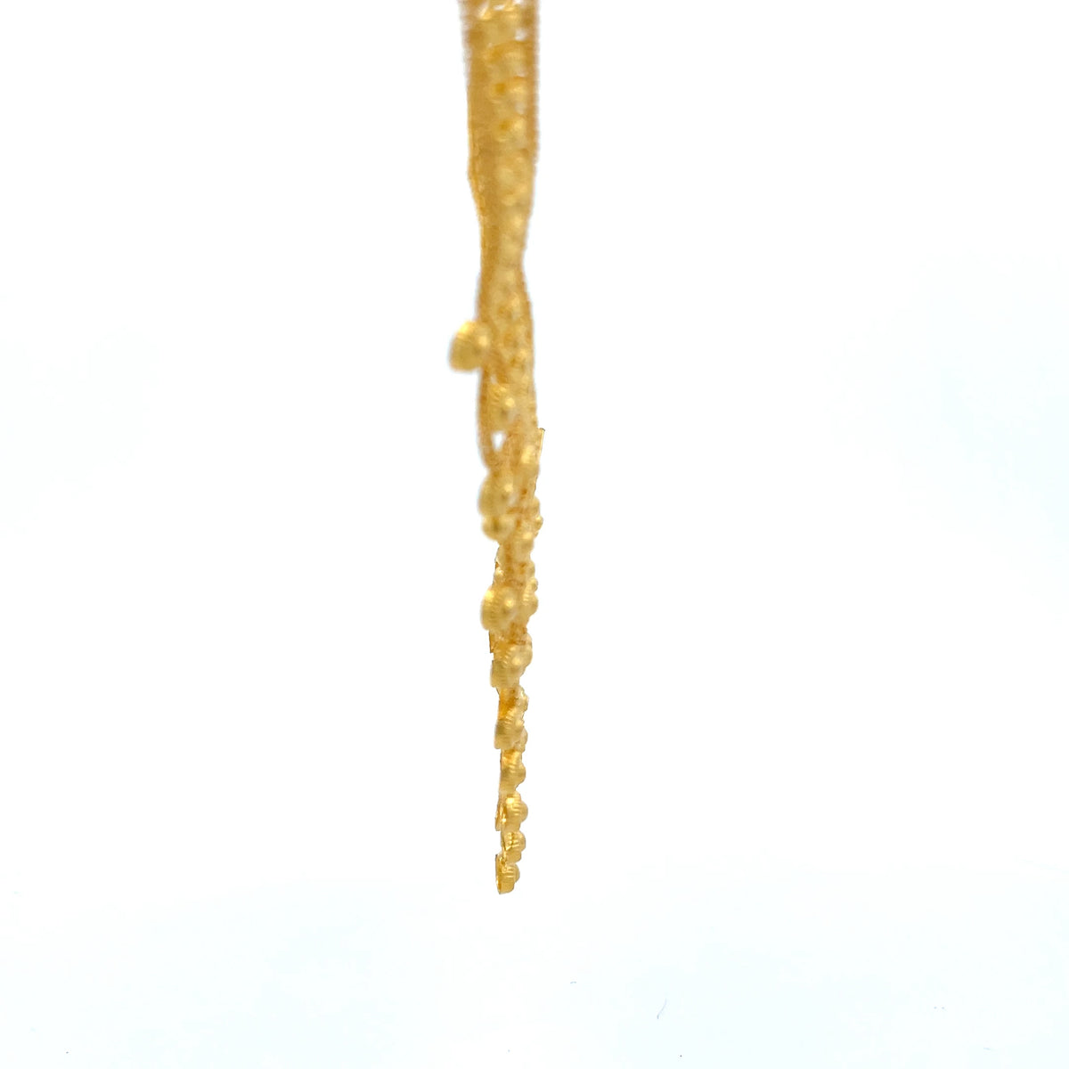 22ct Gold Necklace with Intricate Circular Pendant Design