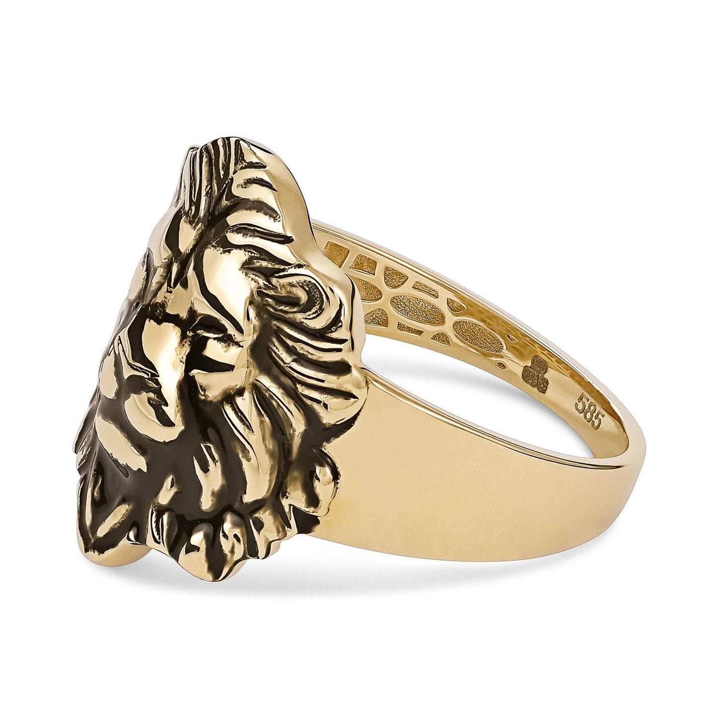14ct Yellow Gold Lion Ring