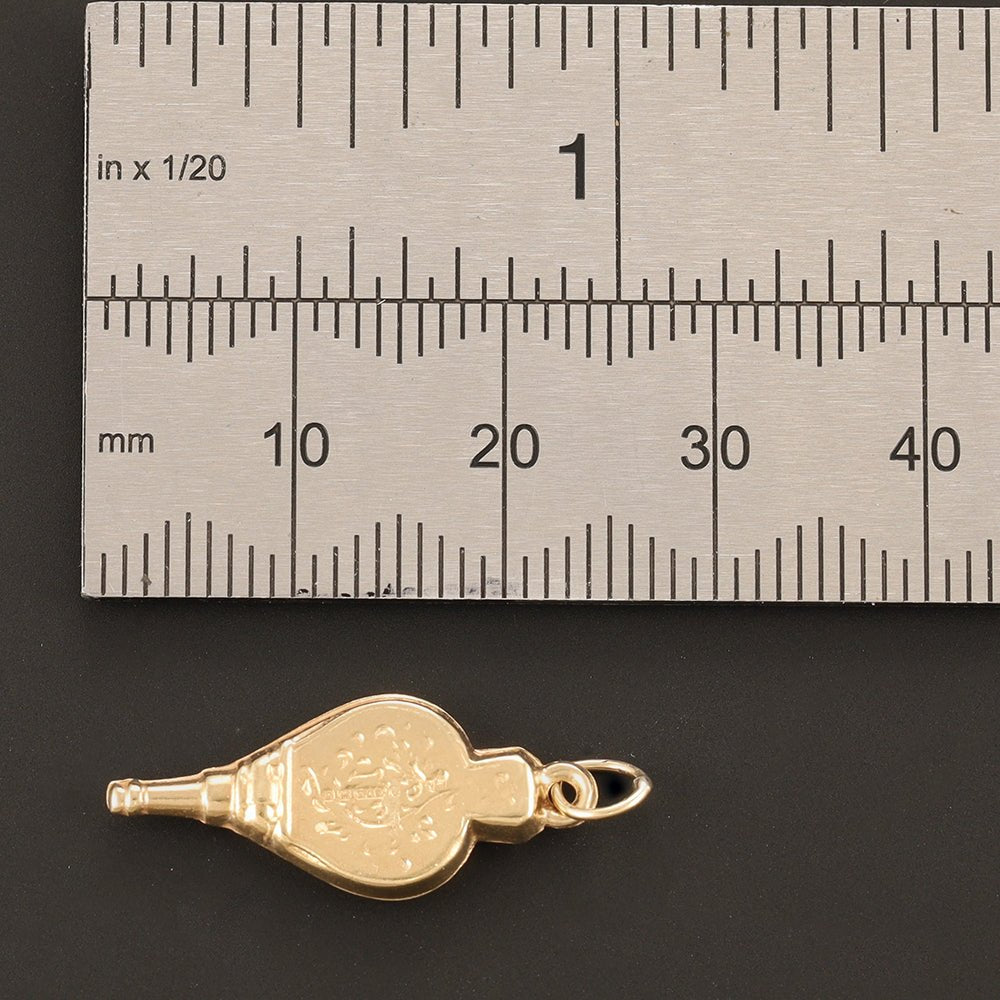 Pre-Owned 9ct Yellow Gold Fire Blower Charm - 0.67g - FJewellery