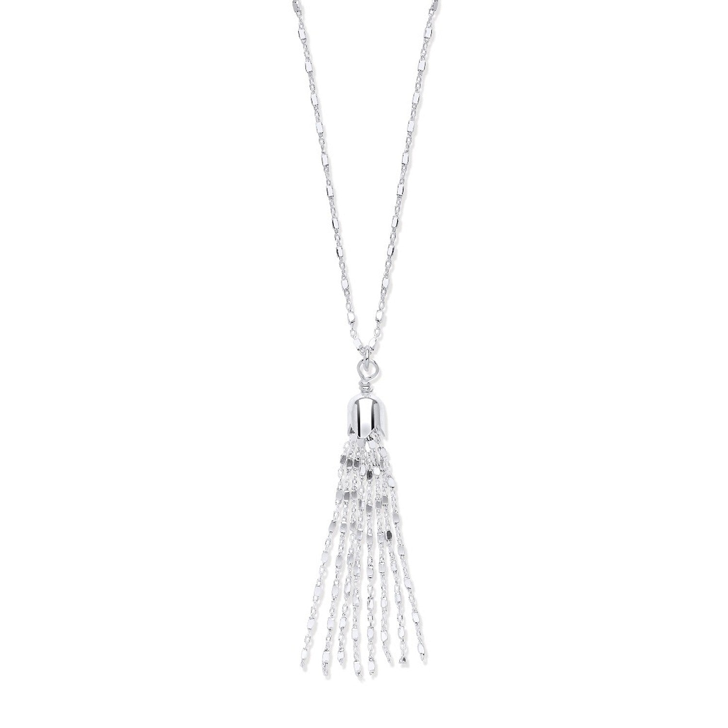 Silver Tassel Necklace - FJewellery