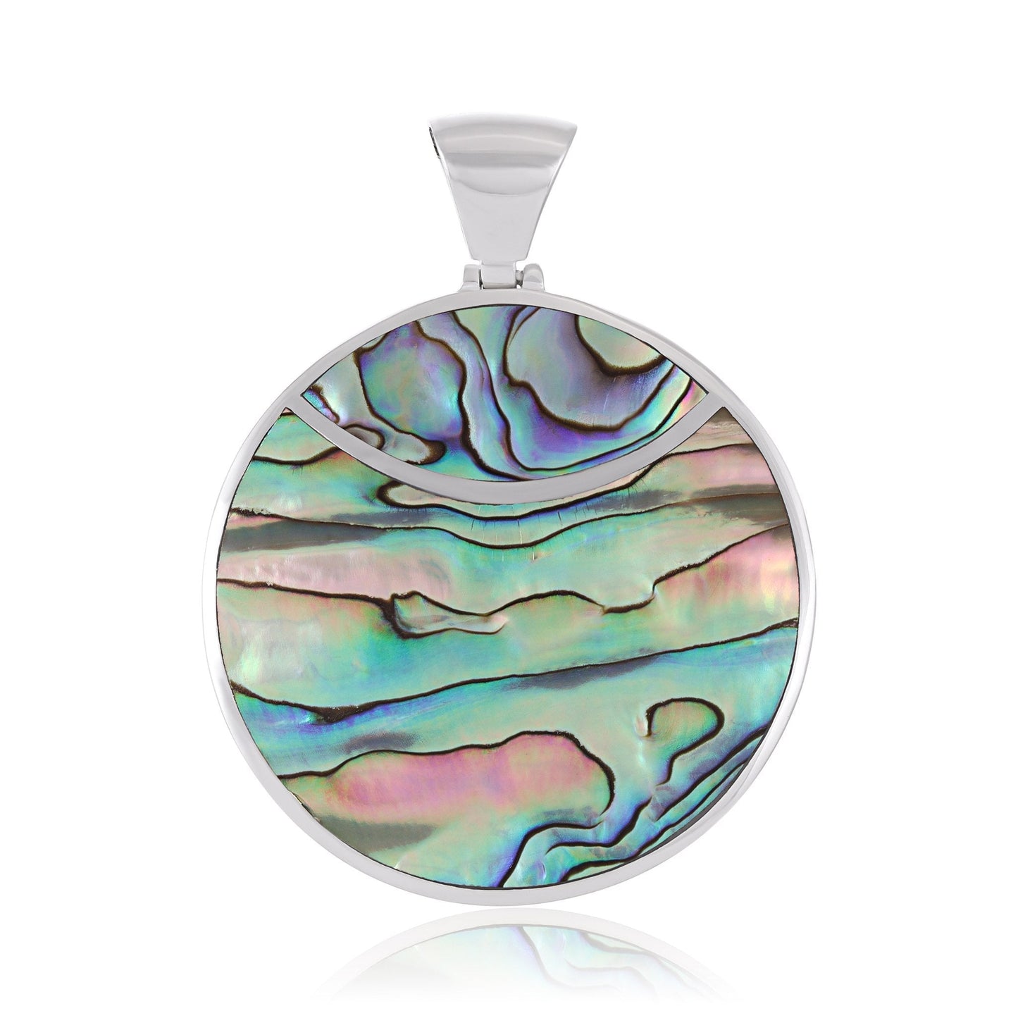 925 Sterling Silver Abalone Shell Celestial-inspired Pendant