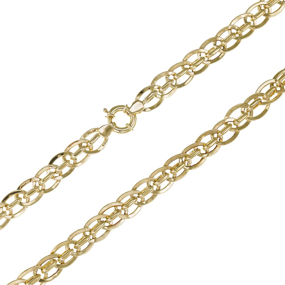 14ct Gold Fancy Link Design Chain - 8mm - FJewellery