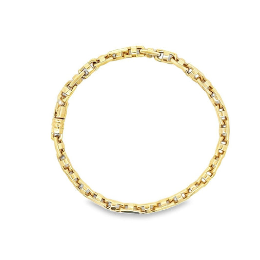 14ct Yellow Gold Cage Style bracelets 02022093 - FJewellery