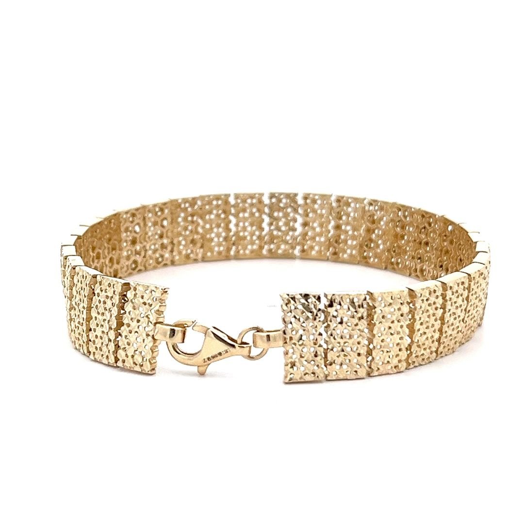 14ct Yellow Gold mesh Bracelets 02021981 - FJewellery