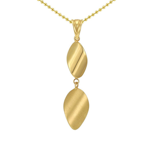 14ct Yellow Gold Twisted Necklace 2021727 - FJewellery
