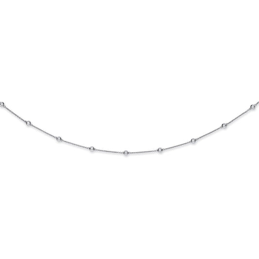 18ct White Gold and 2.00ct Diamond Chain - FJewellery