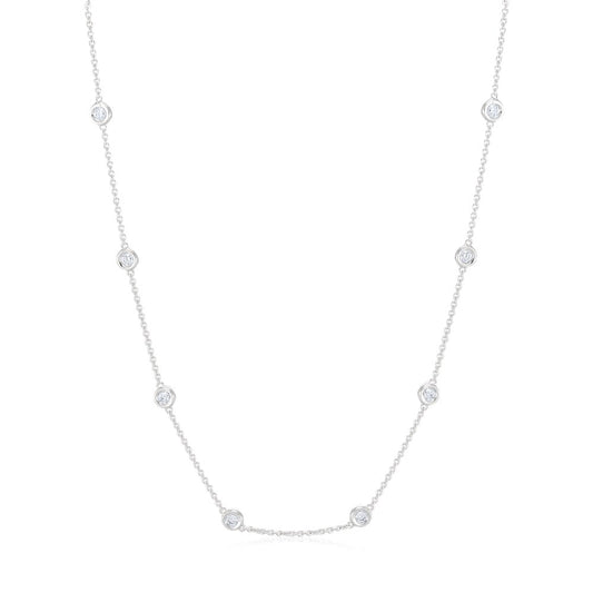 18ct White Gold with 1.00ct Diamond Chain - FJewellery