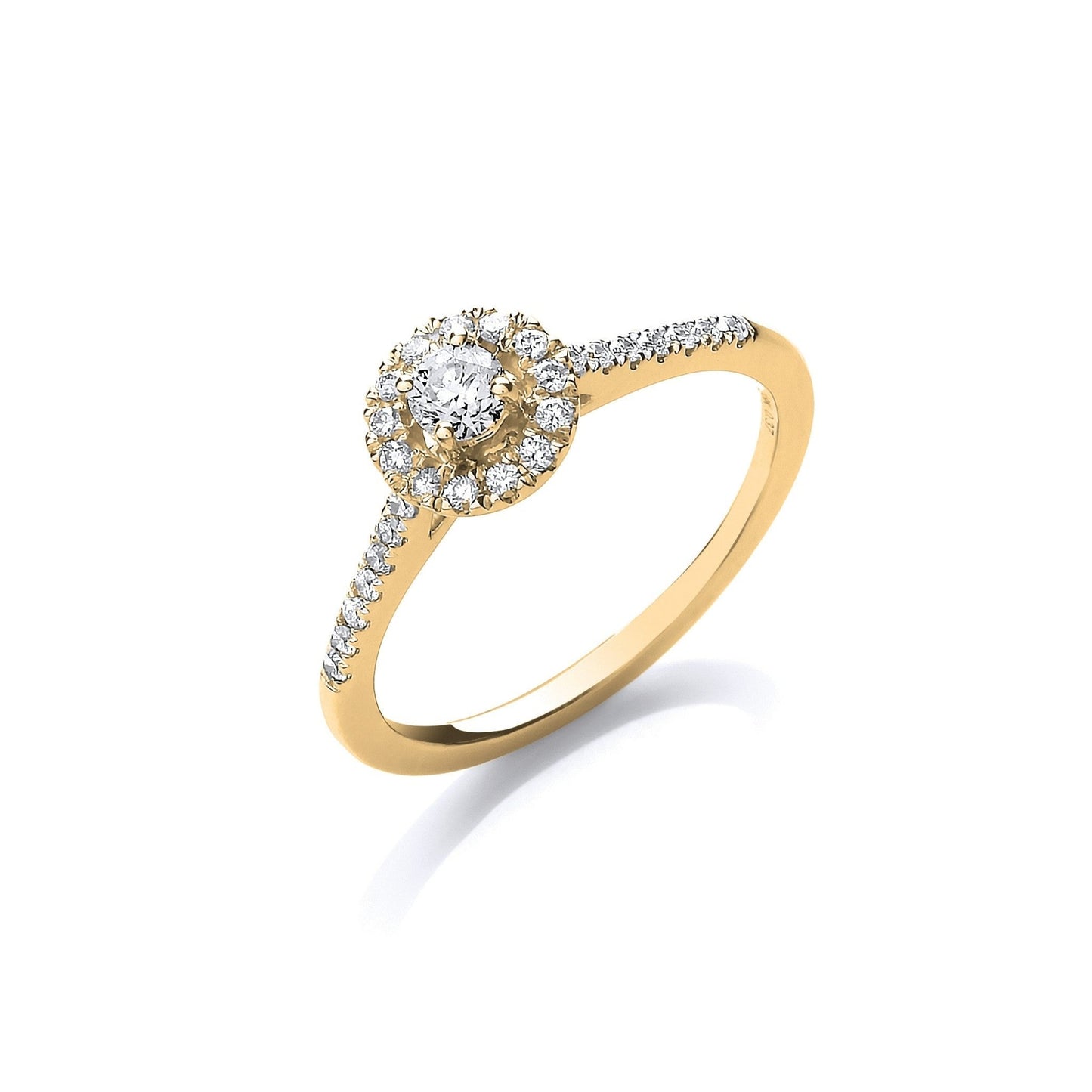 18ct Yellow Gold 0.37ct Fancy Engagement Ring - FJewellery