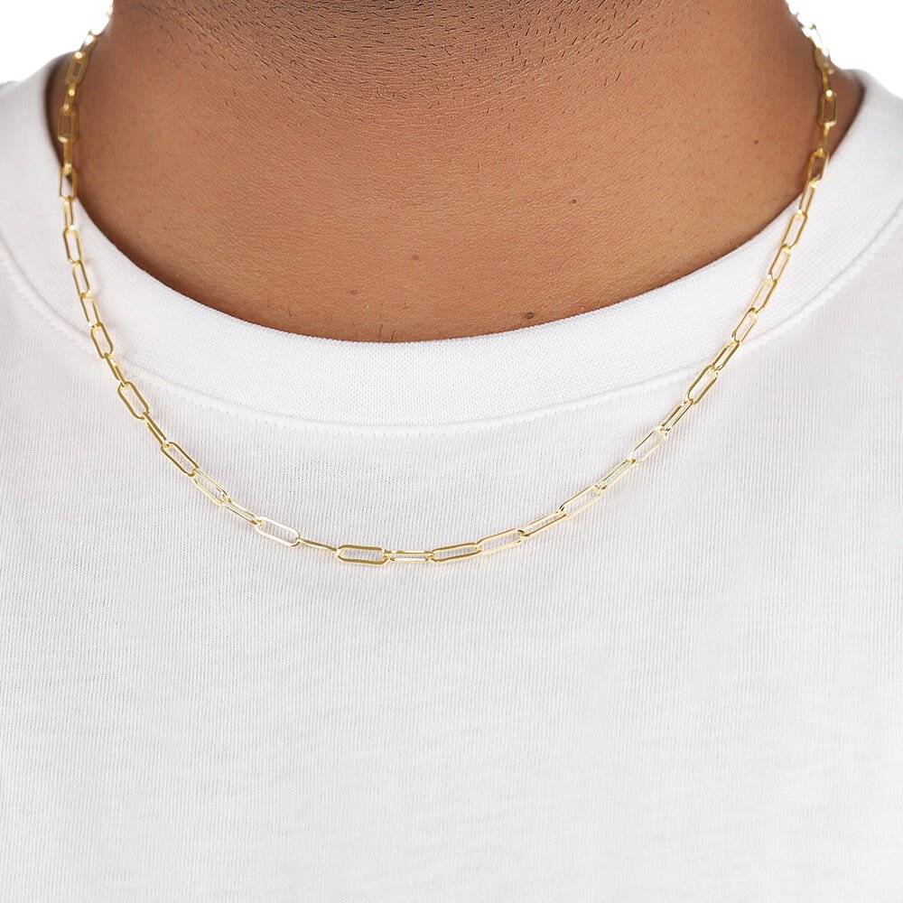 18ct yellow gold Link chain CNPR008 - FJewellery