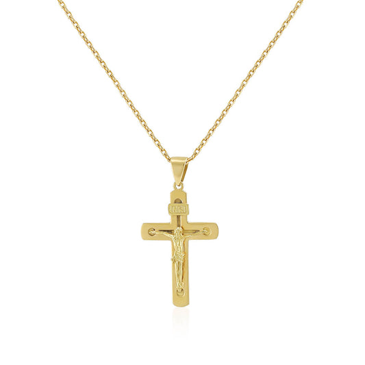 18ct yellow gold Pre-owned Cross chain 7000084 - FJewellery