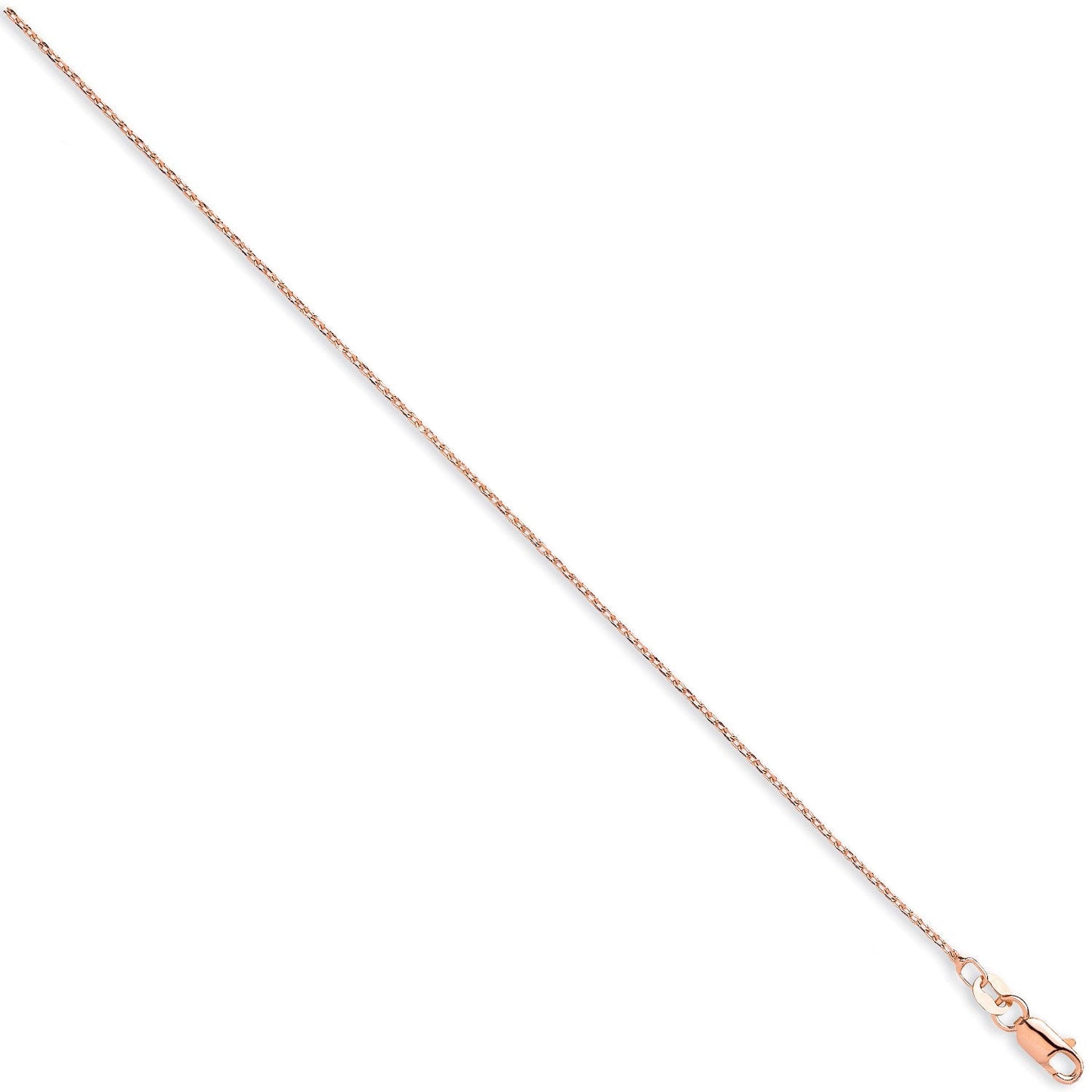 925 Rose 925 Sterling Silver 1.5mm Necklace Chain - FJewellery