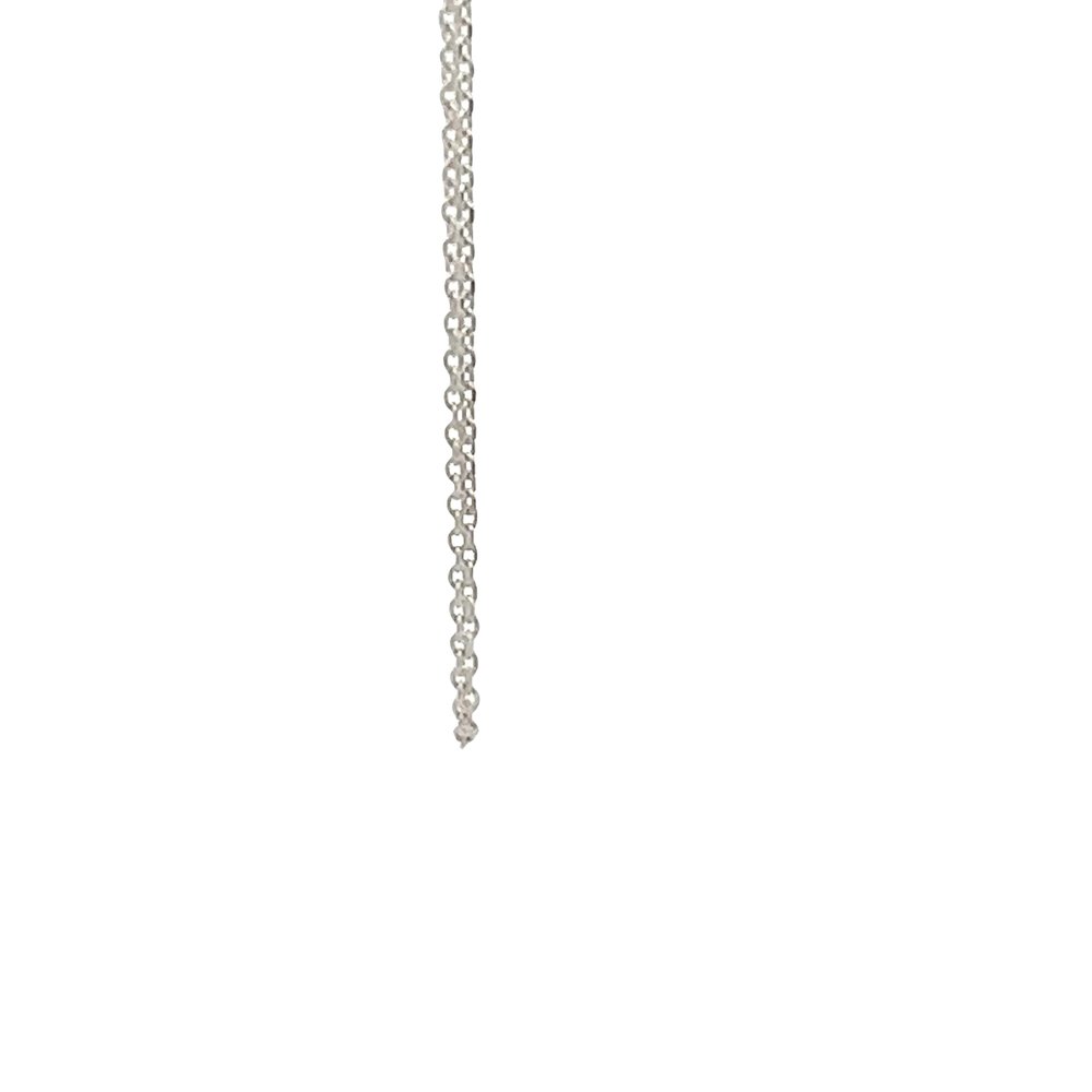 925 silver chain necklace with single tassle AS0036 - FJewellery
