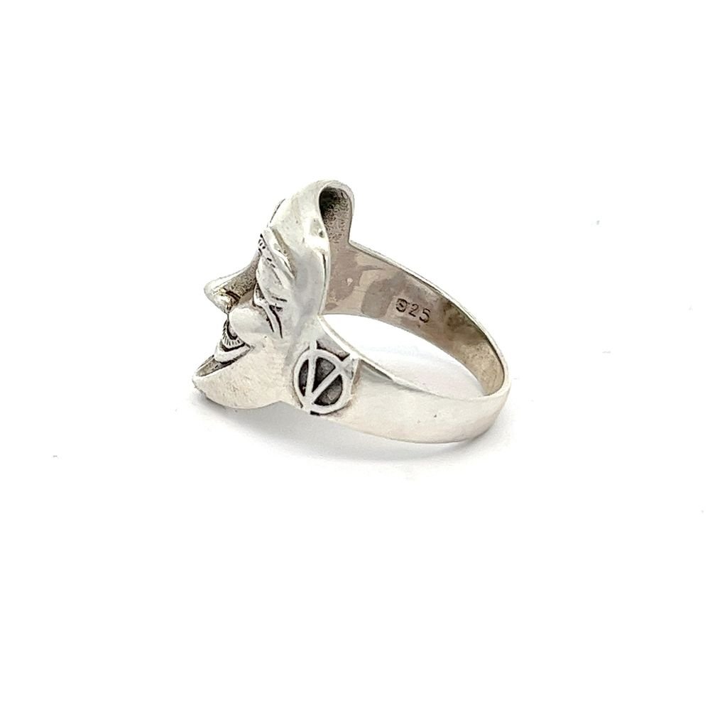 925 silver Guy Fawkes ring AS0004 - FJewellery