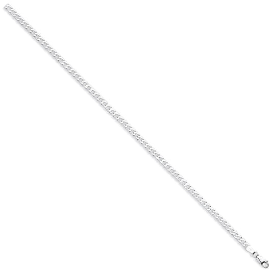 925 Sterling Silver 4.5mm Curb Chain - FJewellery