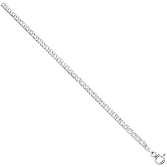 925 Sterling Silver 4.5mm Double Link Curb Chain - FJewellery